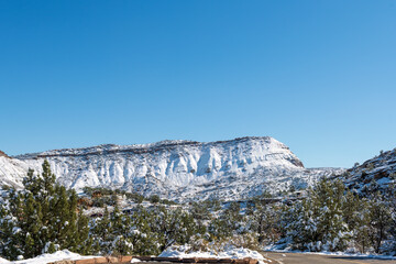 Winter Landscape at the base of the Colorado National Monument between Grand Junction and Fruita, Colorado
