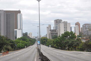 Fototapeta na wymiar Skyline São Paulo - 23 de maio 