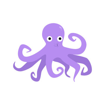 Octopus kid vector illustration isolated on transparent png