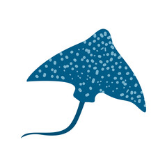 Stingray kid vector illustration isolated on transparent png