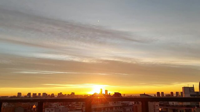 SUNRISE IN BARCELONA
