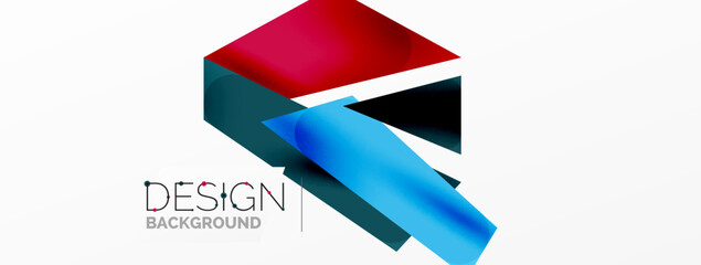 Background color abstract overlapping lines. Minimal composition vector illustration for wallpaper banner background or landing page