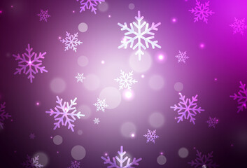 Dark Pink vector texture in birthday style.