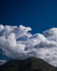 clouds over the mountain