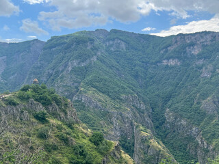 Beautiful view in the mountains over Valleys in Armenia
