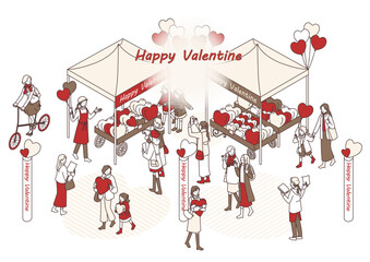 バレンタインのマルシェ