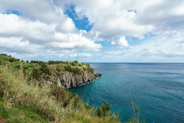 Obraz premium Ribeira Quente trail on azores