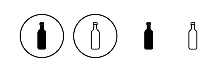 Bottle icon vector illustration. bottle sign and symbol