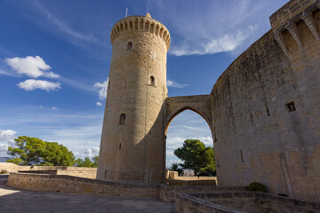 Fototapeta na wymiar Bellver castle in Palma de Mallorca (Spain)