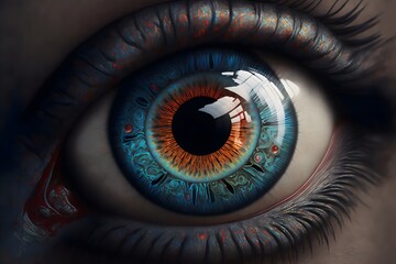 Beautiful Close-Up of Human Eye