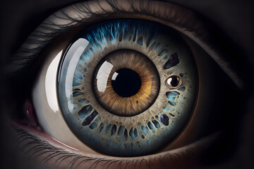 Beautiful Close-Up of Human Eye
