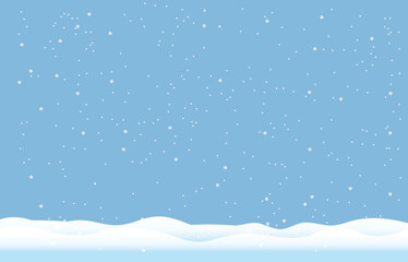 Snowflakes and Winter background, Winter landscape,vector design