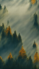 Misty forest