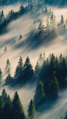 Misty forest