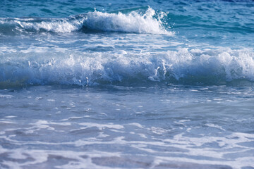 Fototapeta premium Full frame of clear island water in Malaysia