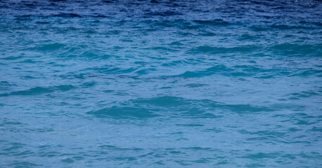 Full frame of clear island water in Malaysia