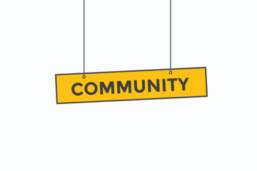 community button vectors. sign  label speech bubble community 
