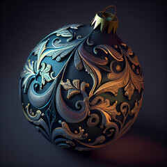 Vintage Christmas Decorations. Generative AI