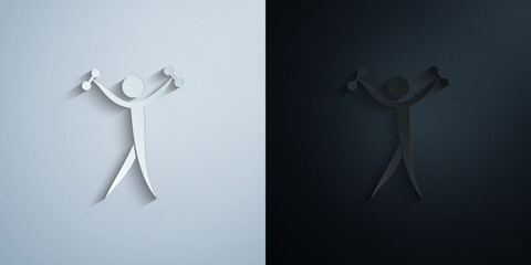 jumper paper icon with shadow vector illustration