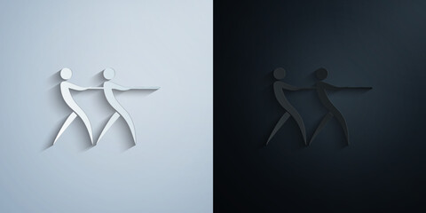 jumper paper icon with shadow vector illustration