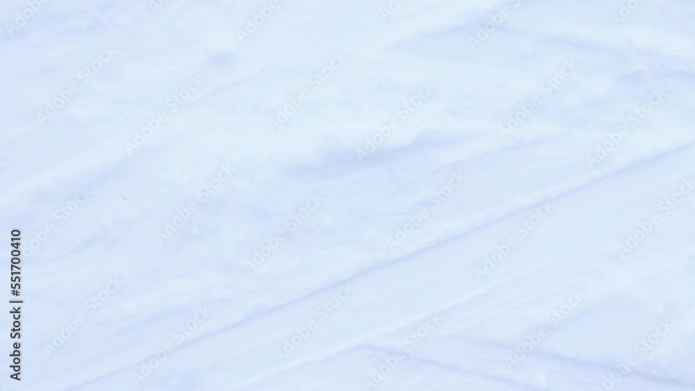 Poster snow skiing track surface loop. ski trail texture. ski run traces background.