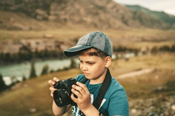 Obraz premium Unhappy person with a camera