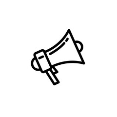 Megaphone icon vector logo design template