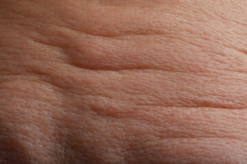 Naklejka premium Closeup view of woman with normal skin