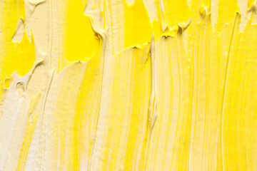 Beautiful strokes of colorful oil paints as background, closeup