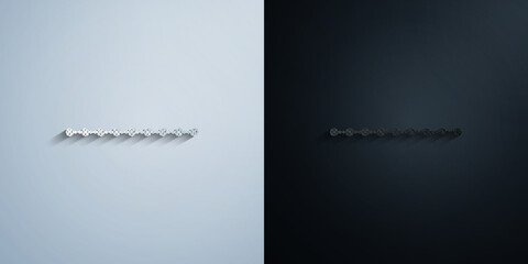 Hand drawn text ornaments illustration paper icon with shadow vector illustration