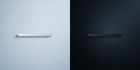 Hand drawn text ornaments illustration paper icon with shadow vector illustration