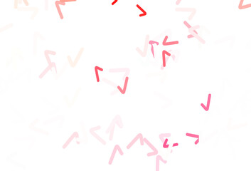 Light Red vector pattern with lines.