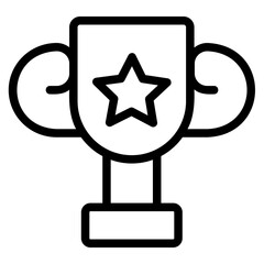 trophy line icon
