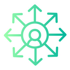networking gradient icon