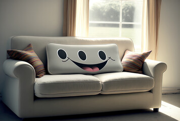 happy wireless computer sofa joy. Generative AI
