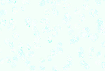 Light Blue, Yellow vector template with chaotic shapes.