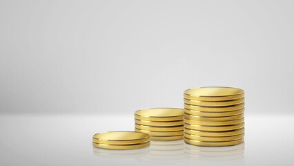 Stack of gold coins