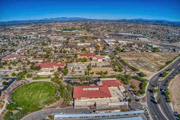 Acrylglasbilder Arizona Aerial View of the Phoenix Suburb of Peoria, Arizona  © Jacob