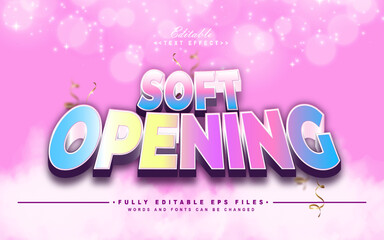 editable soft opening text effect.logo text/typhography logo