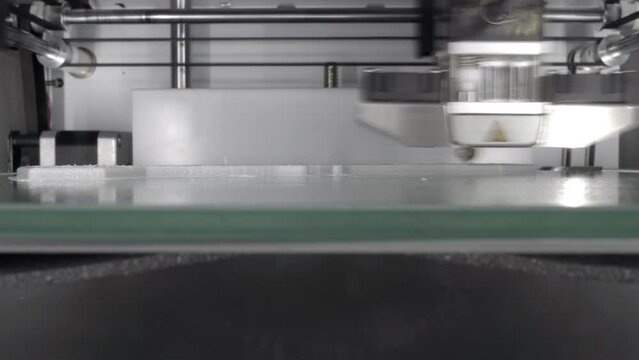 time lapse of 3D printing Industrial parts on an industrial 3D printer