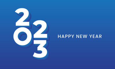 Happy new year 2023. Festive celebration. Trendy and modern for banner and media post template