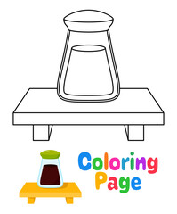 Coloring page with Shoyu for kids