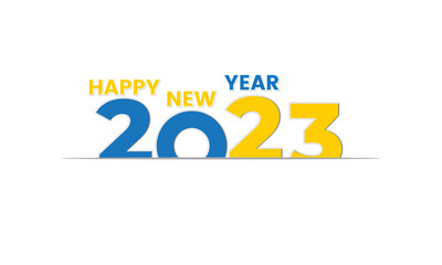 Happy new year 2023. Festive celebration. Trendy and modern for banner and media post template