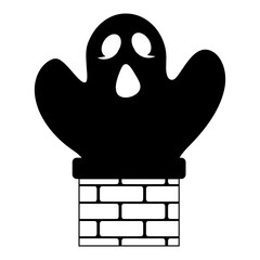 Ghost Popping Out Of Chimney