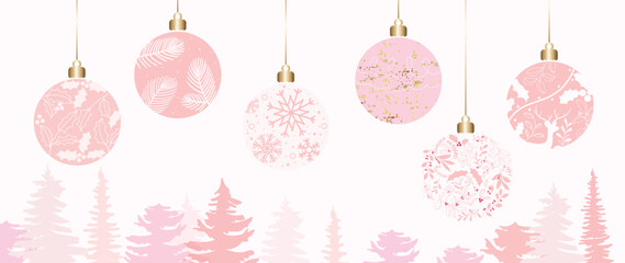 Happy Holidays, season's greetings and new year vector cards template with Christmas element decoration