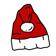 Santa hat clipart vector design