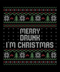Merry Drunk I'm Christmas Design