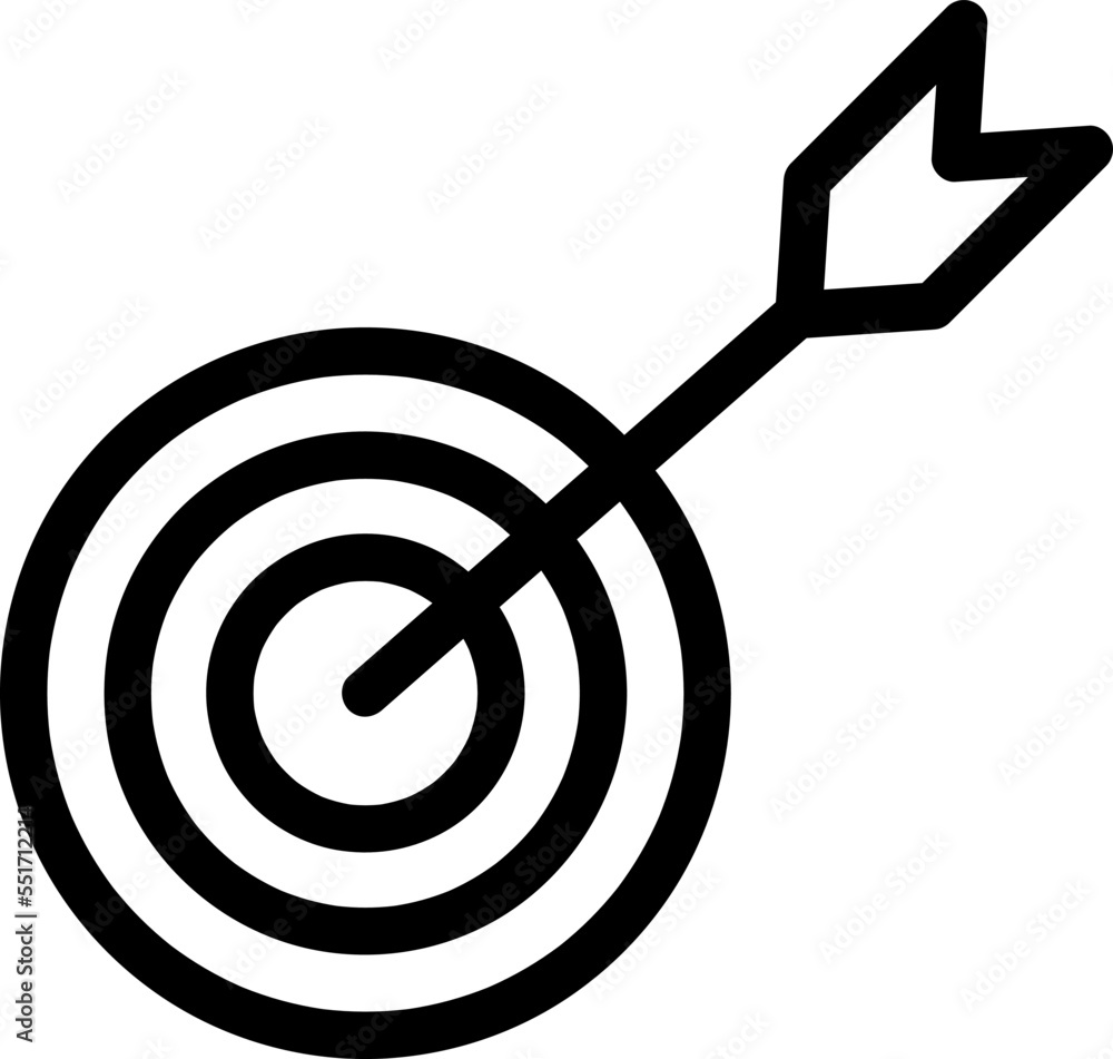 Poster dart icon vector logo template on white background..eps