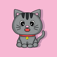 illlustration art cute cartoon little cat character design 