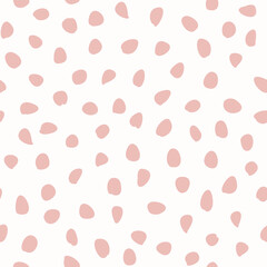 Seamless vector background with random elements. Abstract pink ornament. Seamles abstract pattern
